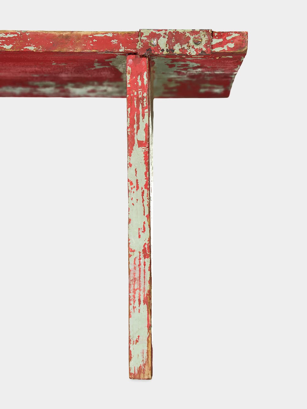 Distressed Effect Red Shelf