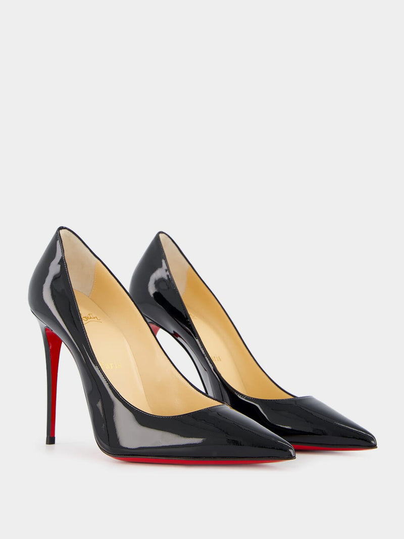 Kate 100mm leather pumps