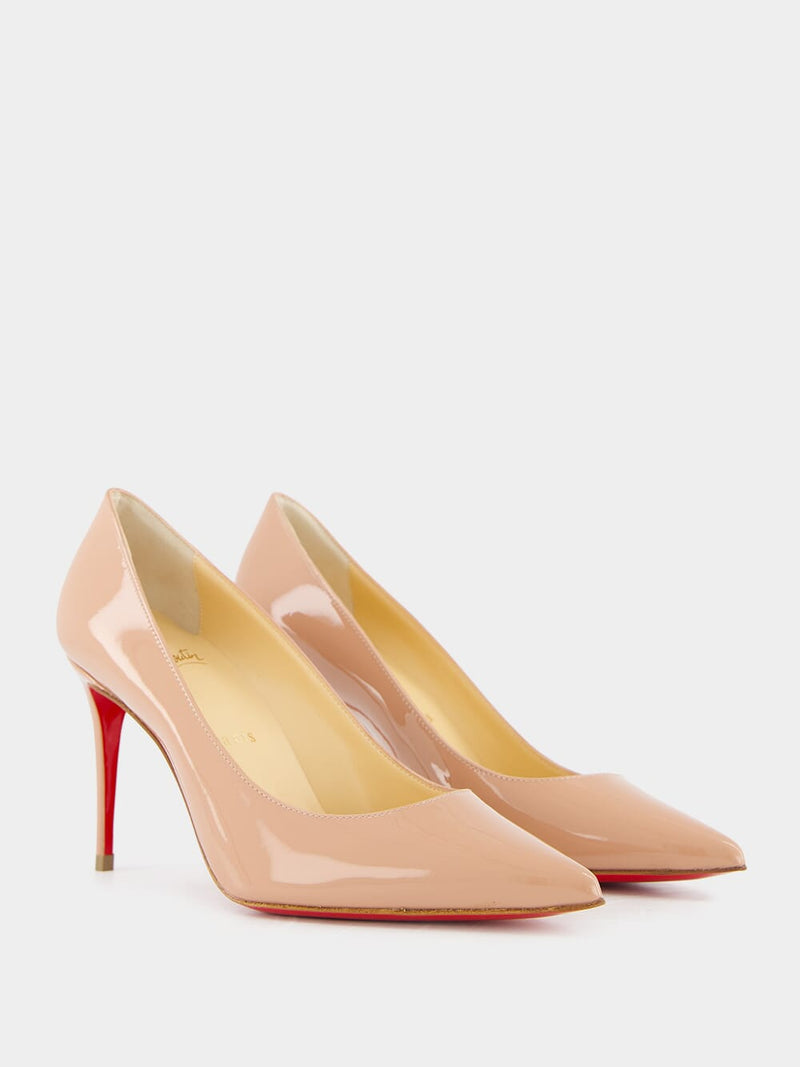 Kate 85mm patent leather pumps