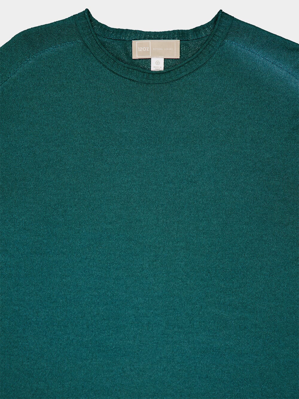 Green Cashmere C-Neck Sweater