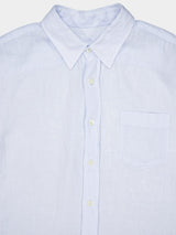 Regular Fit Light Blue Linen Shirt