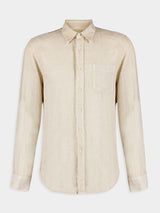 Classic Beige Linen Shirt