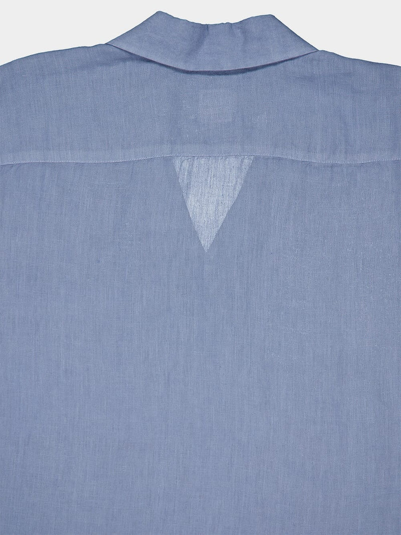 Linen Button-Down Light Blue Shirt