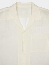Linen Button-Down Ivory Shirt