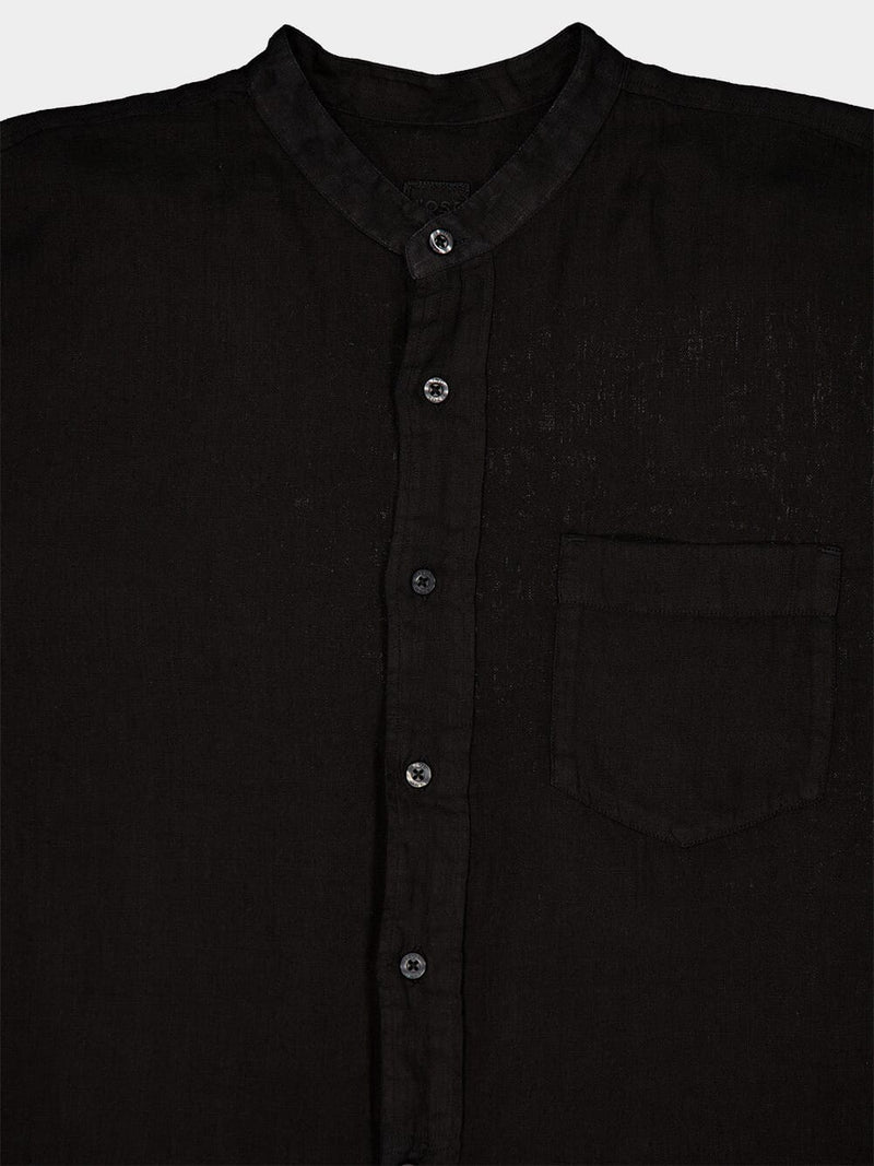 Classic Black Linen Shirt
