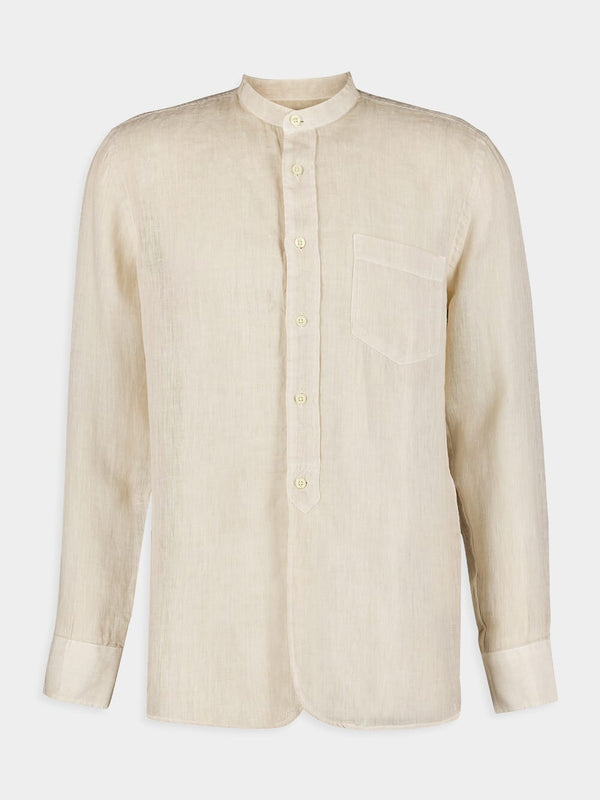 Classic Beige Linen Shirt