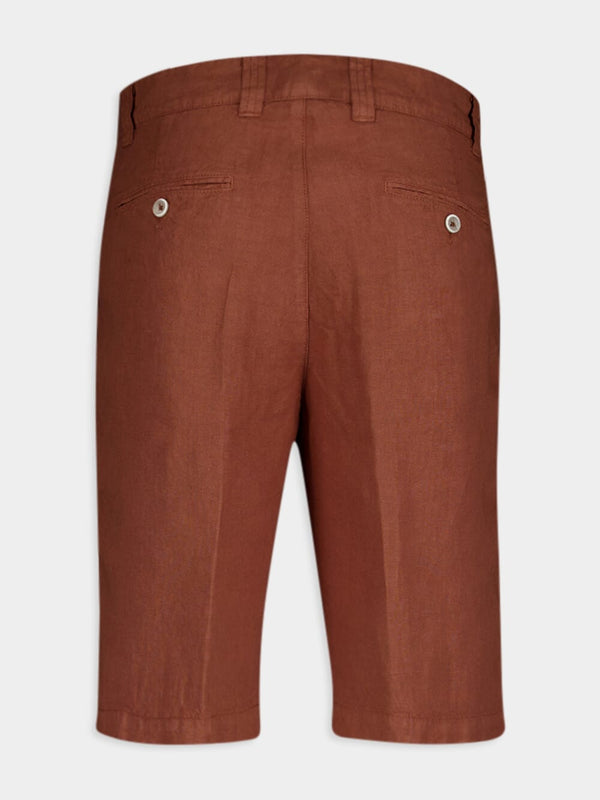 Rustic Terra Linen Shorts