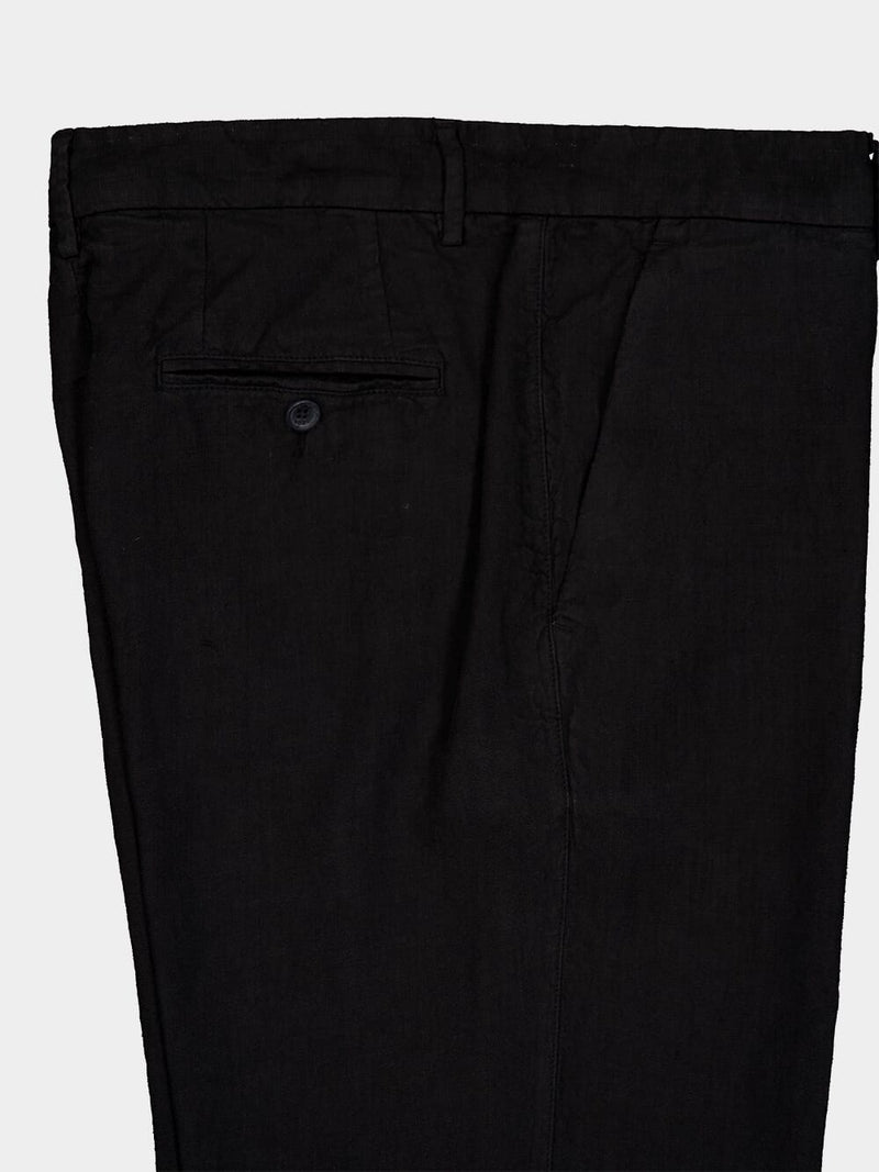 Black Linen Trousers