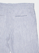 Nautical Striped Linen Drawstring Pants