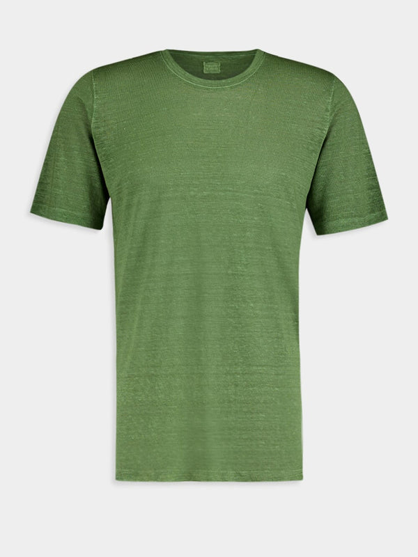 Green Linen T-Shirt