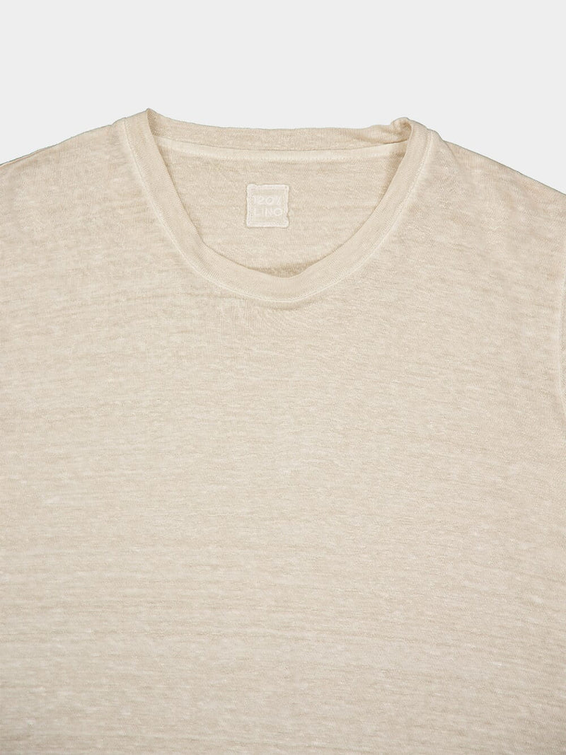Cream Linen T-Shirt