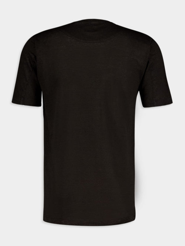 Black Linen T-Shirt