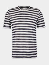Nautical Stripe Linen T-Shirt