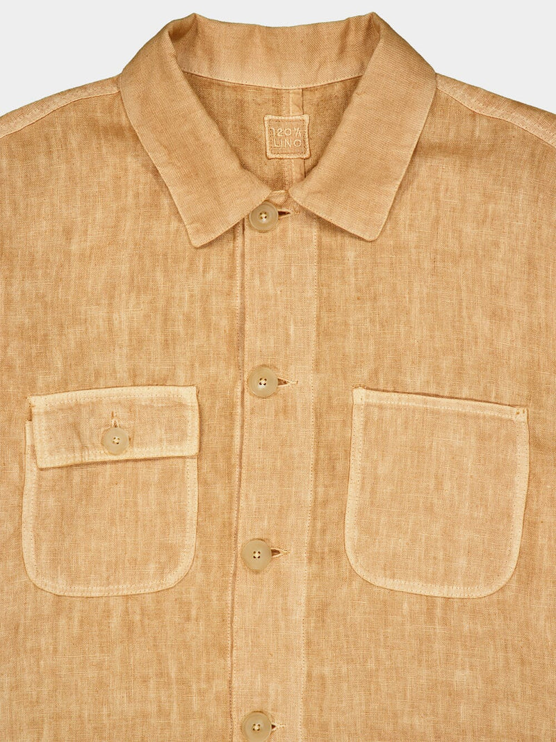 Linen Button-Down Jacket