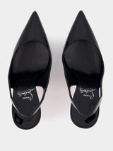 Hot Chick Sling 100 mm Leather Pumps