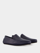 Mayfair Navy Leather Loafers