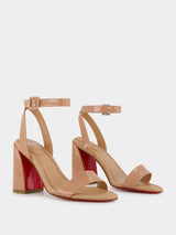 Miss Sabina 85 Nude Patent Strappy Sandals
