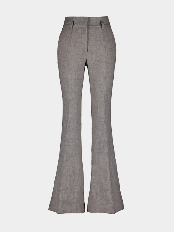 Eco-Cashmere Linen Flare Pants