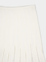 Binka Pleated Virgin Wool Skirt