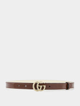 GG Marmont Brown Patent Leather Belt