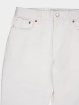 Ivory Flared Jeans