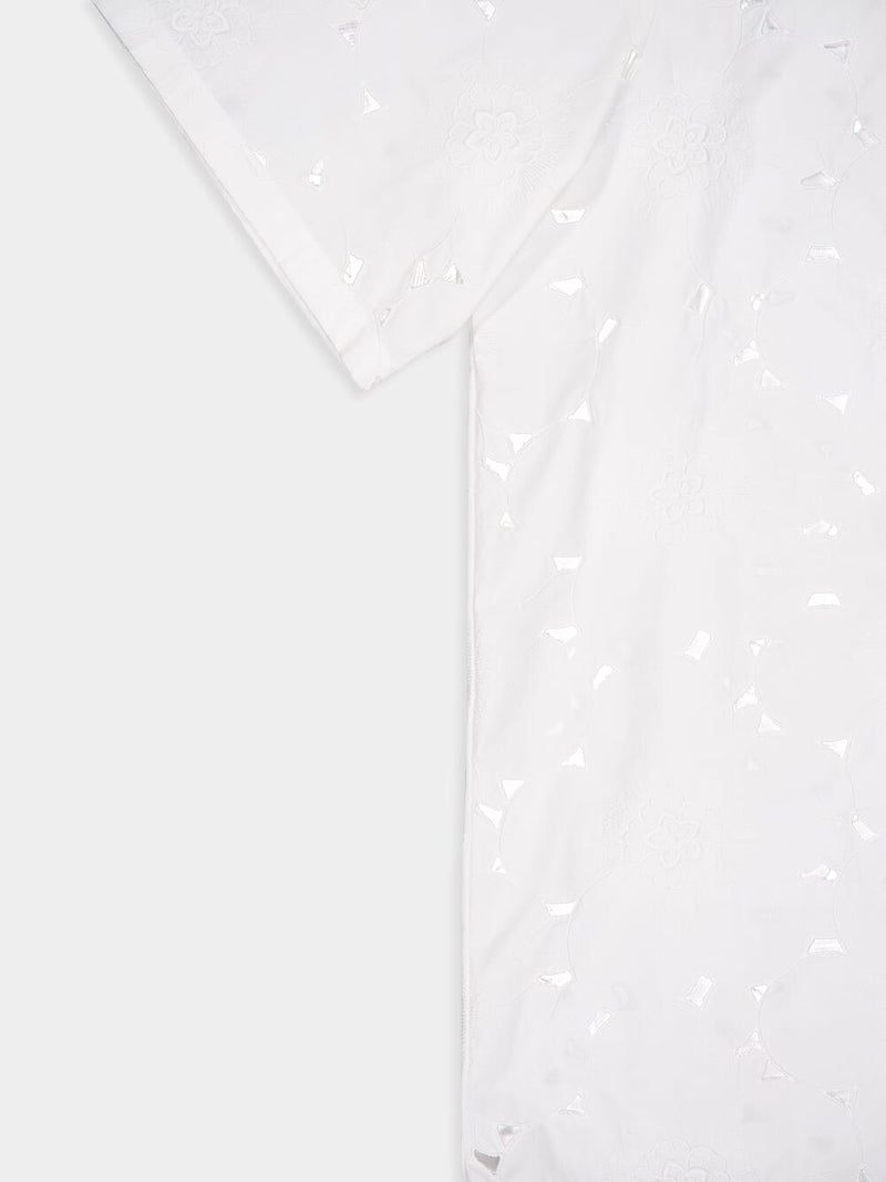 San Gallo Lace Cotton Shirt