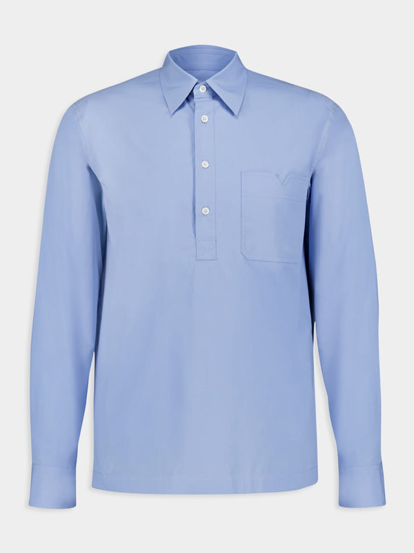 Light Blue Cotton Dress Shirt