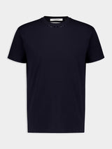 Studded Navy Crew-Neck T-Shirt