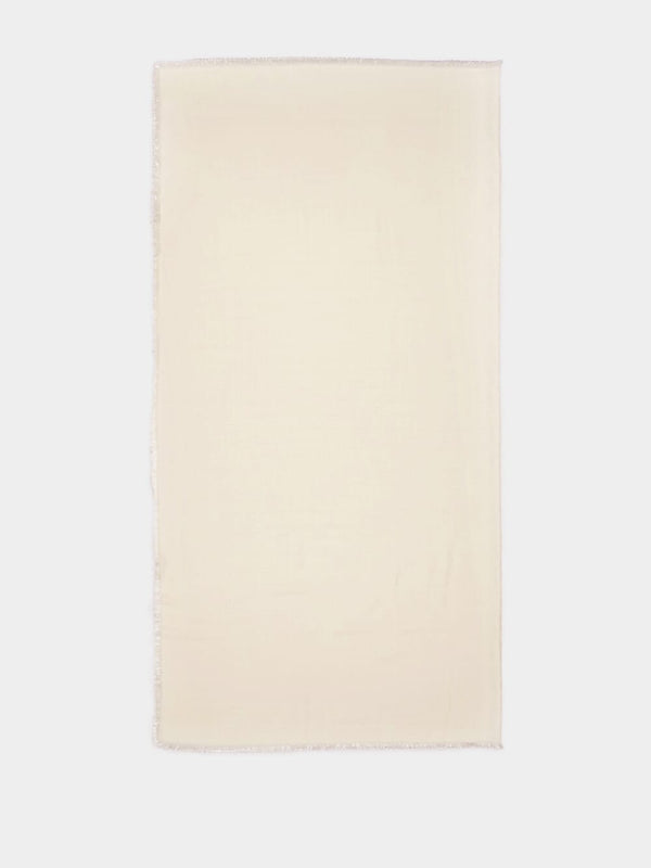 Toile Iconographe Ivory Wool-Silk Shawl