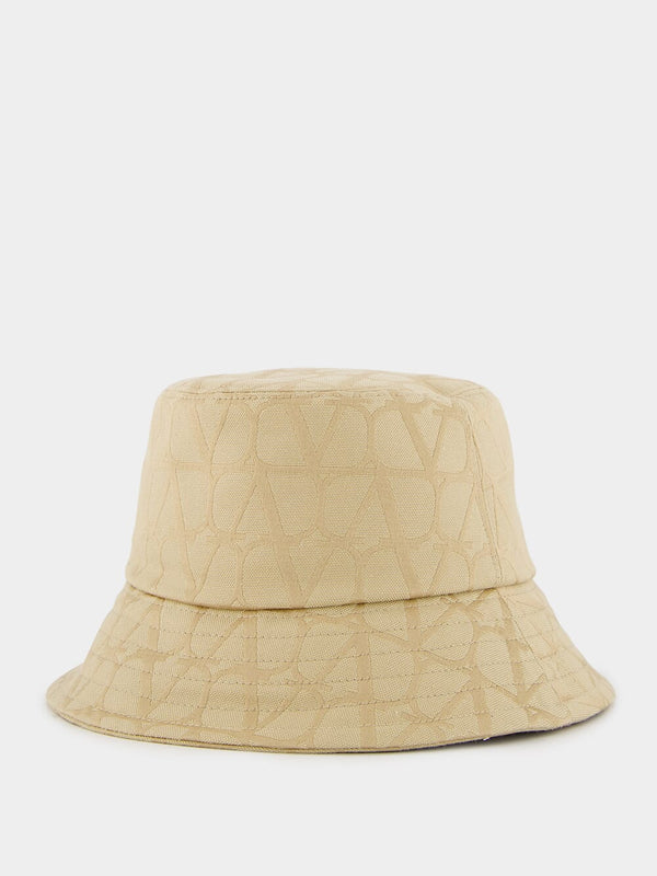 Iconographe Print Beige Bucket Hat