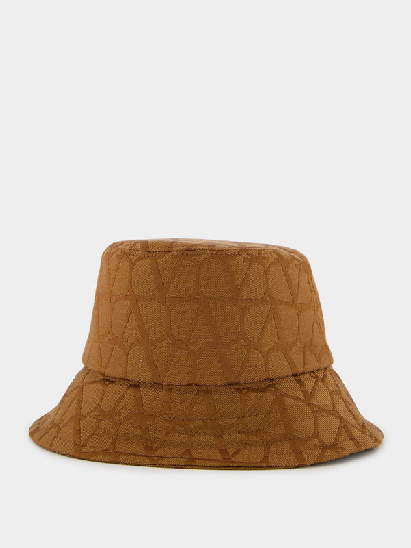 Iconographe Print Brown Bucket Hat