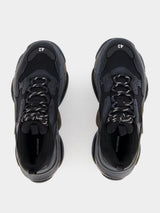 Triple S Clear Sole Black Sneakers