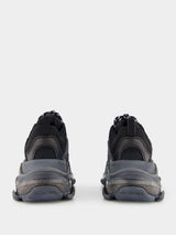 Triple S Clear Sole Black Sneakers