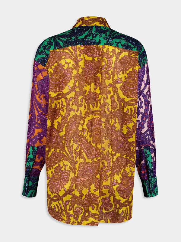 Eclectic Print Voile Shirt