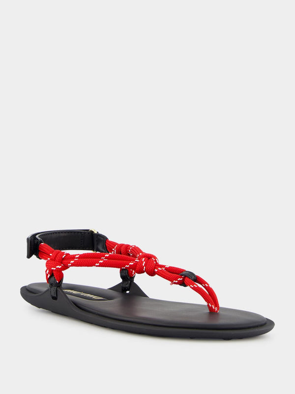 Cord and Leather Riviere Sandals