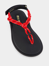 Cord and Leather Riviere Sandals