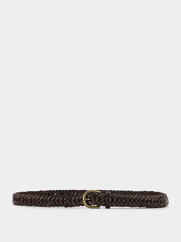 Handwoven Dark Brown Belt