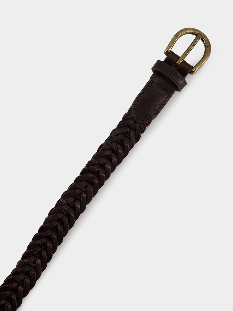 Handwoven Dark Brown Belt