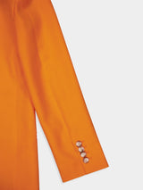 Tangerine Oversized Single-Breasted Blazer