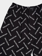 All-Over Logo Print Pajama Pants