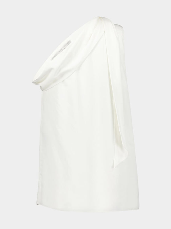 One-Shoulder Scarf Top