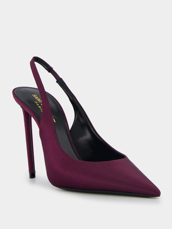 Zoe Slingback Satin Pumps