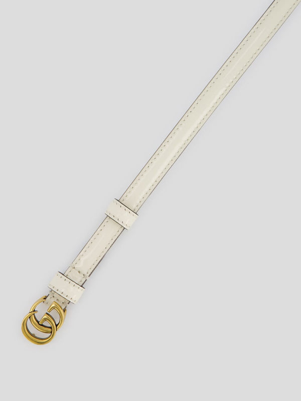 Thin Patent Double G Belt
