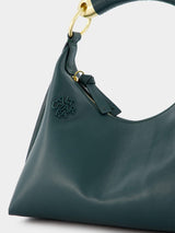 Athena Small Green Leather Bag