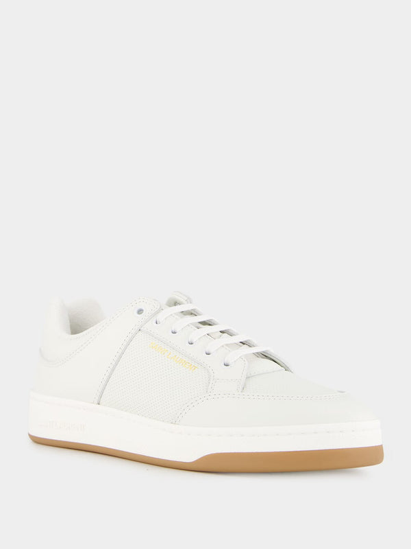 SL/61 Low-Top White Leather Sneakers