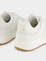 SL/61 Low-Top White Leather Sneakers
