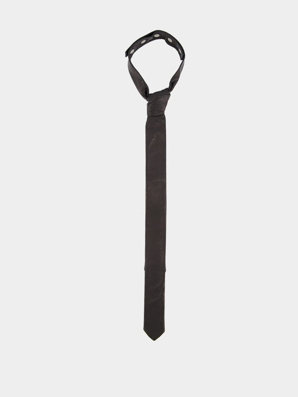 Leather classic tie