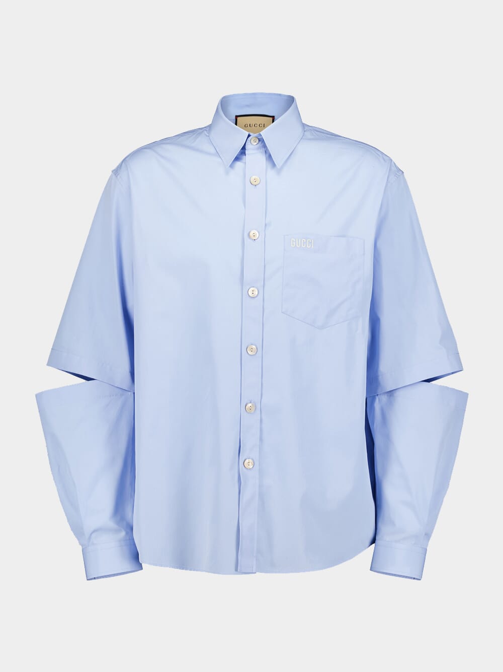 Cotton Poplin Shirt With Embroidery