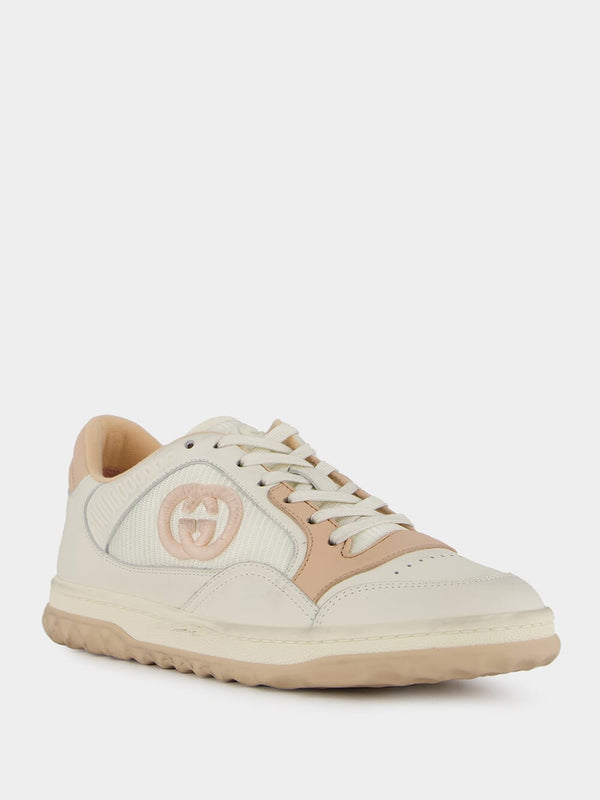 Off-White and Pink MAC80 Leather Trainers