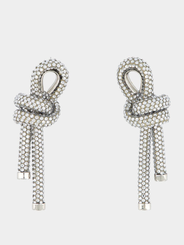 Rope Crystal-Embellished Earrings
